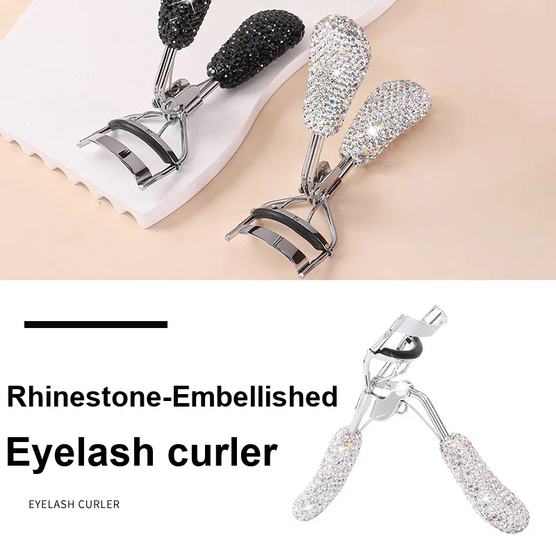 Future Maple Rhinestone Embellished Creative Curling Eyelash Curlers Newbie Friendly-4