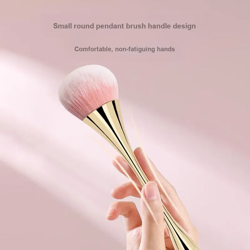 JIAOXUEFEI Small Round Pendant Loose Power Brush Rouge Blush Easy To Apply And Even-7