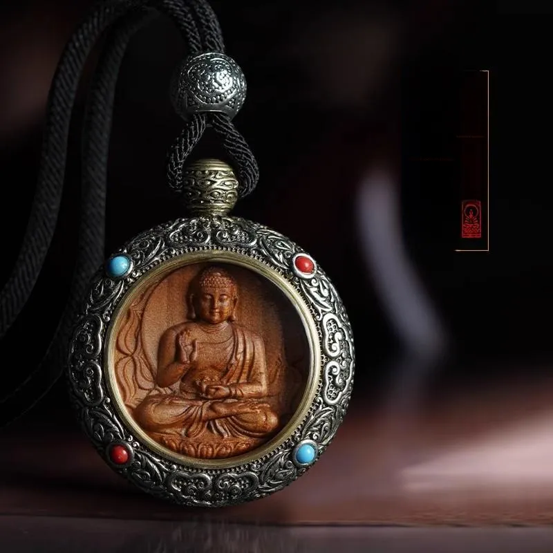 DALONG Old Mountain Sandalwood Pendants Unisex-20