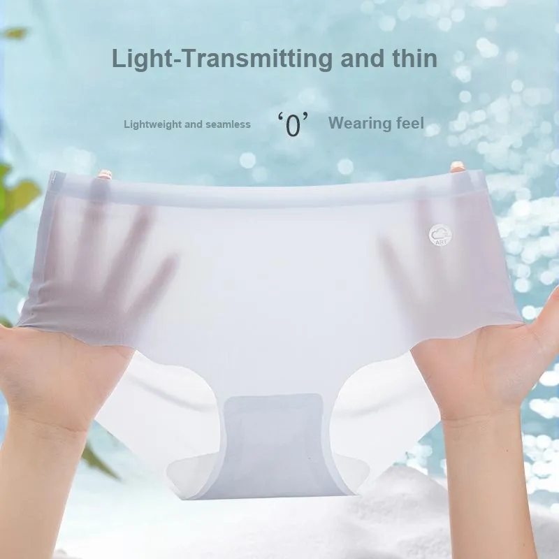 Flowers In Water Underpants Women's 4 Pack-8