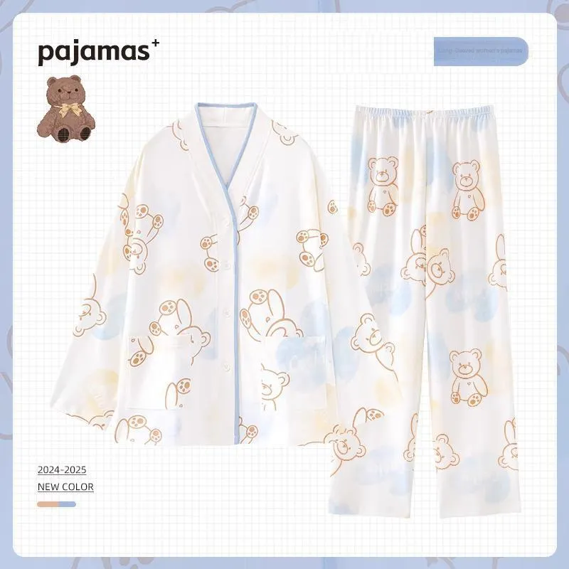 O'MESIK Pajama Set Women's Gift Box Set White-1