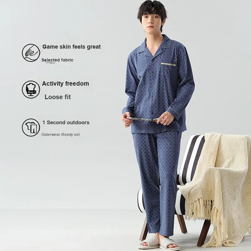 UAVAE Men Pajama Sets-6