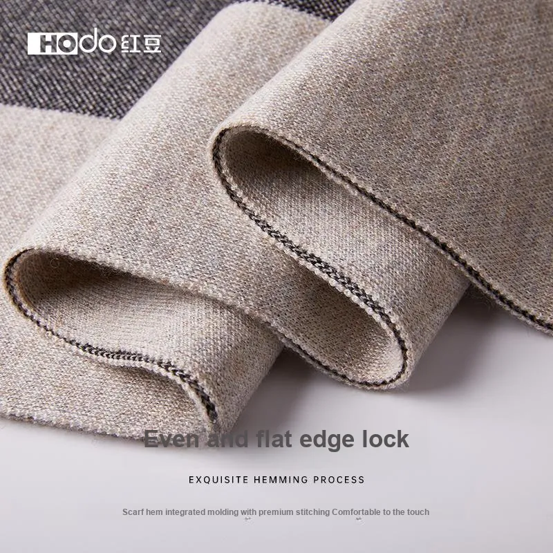 Red bean Knit Scarves Men-23