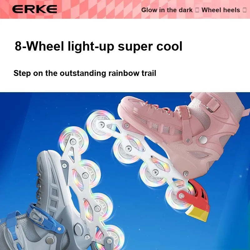 Erke Inline Skates Indoor Outdoor Sports Unisex-4