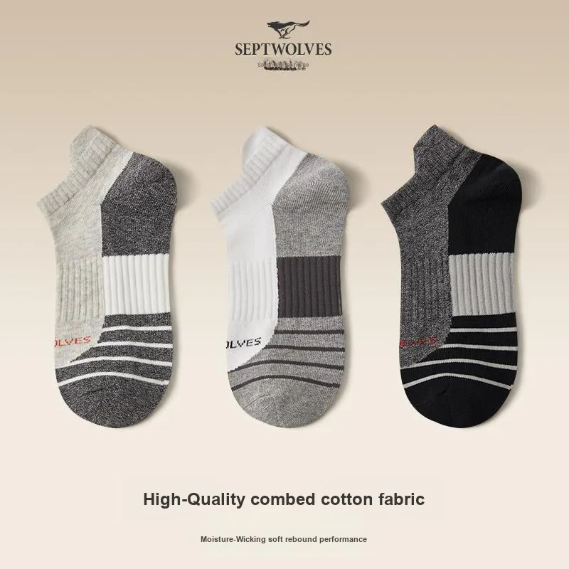 SEPTWOLVES Ankle Socks Men's 3 Pack-8