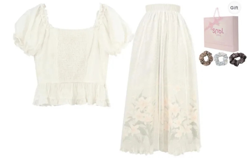 SNBL Two Piece Skirt Sets Women's-1