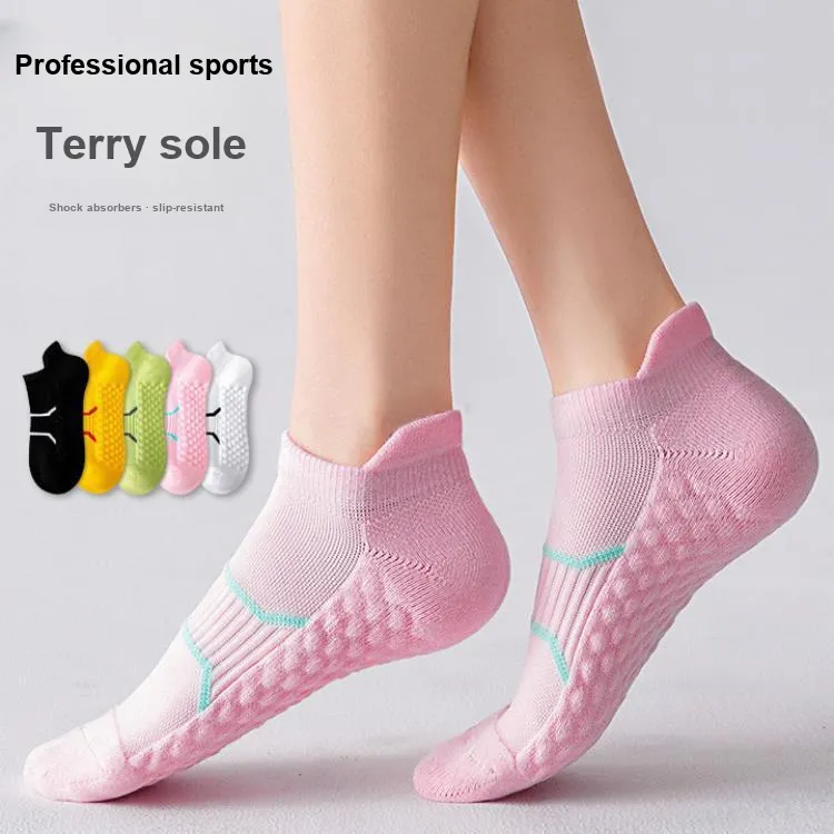 TLXT Running Socks Unisex Students Fitness Comfortable And Breathable, Abrasion Resistant Terry Sole, Couple Same Style-1