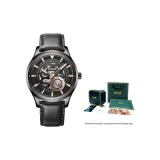 Black Strap Rose Gold Dial