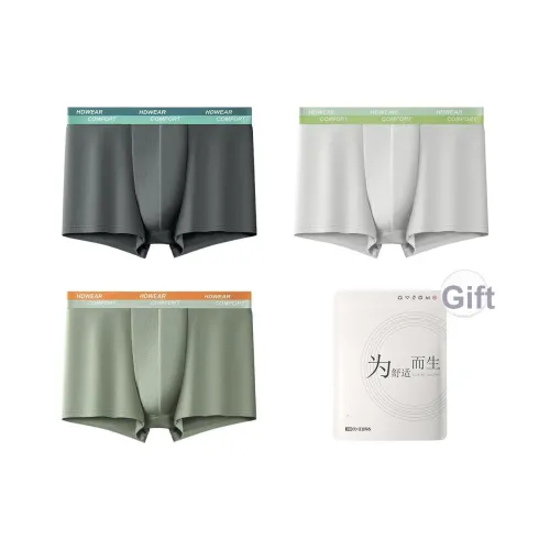 Red Bean Нижнее белье Мужской Сумка для покупок 3 шт