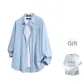 Light Blue+White T-Shirt