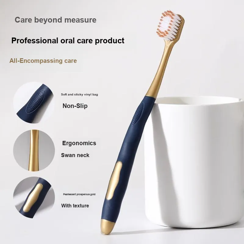 STARYEKA Wide Tip Fine Soft Bristles Toothbrushes Sensitive Oral Care Toothpaste With Gum Protection Family 6 Pcs-3