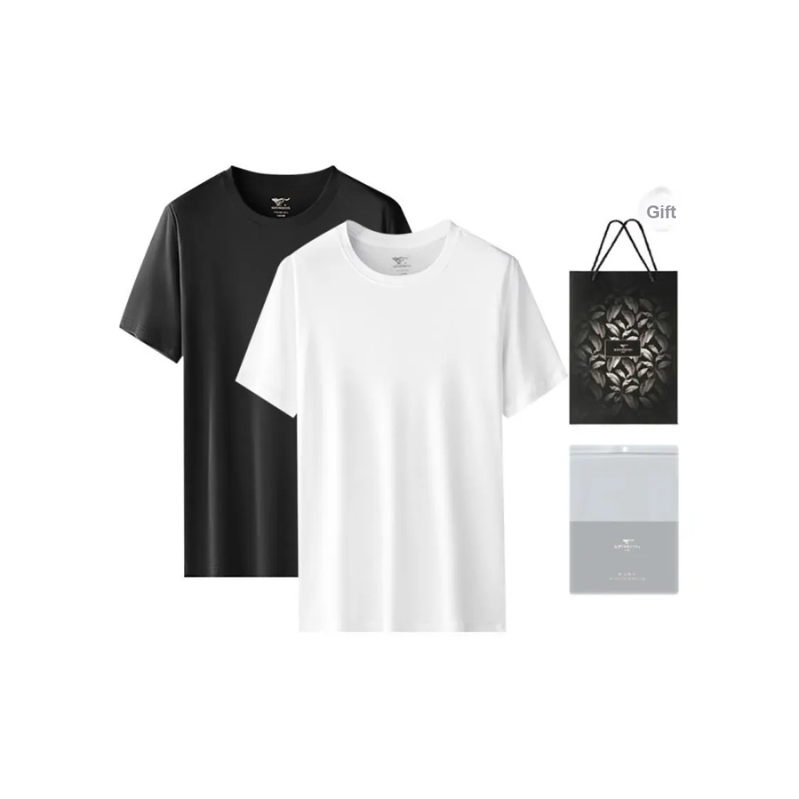 SEPTWOLVES Undershirt Men's 2 Pack+Free Shopping Bag
