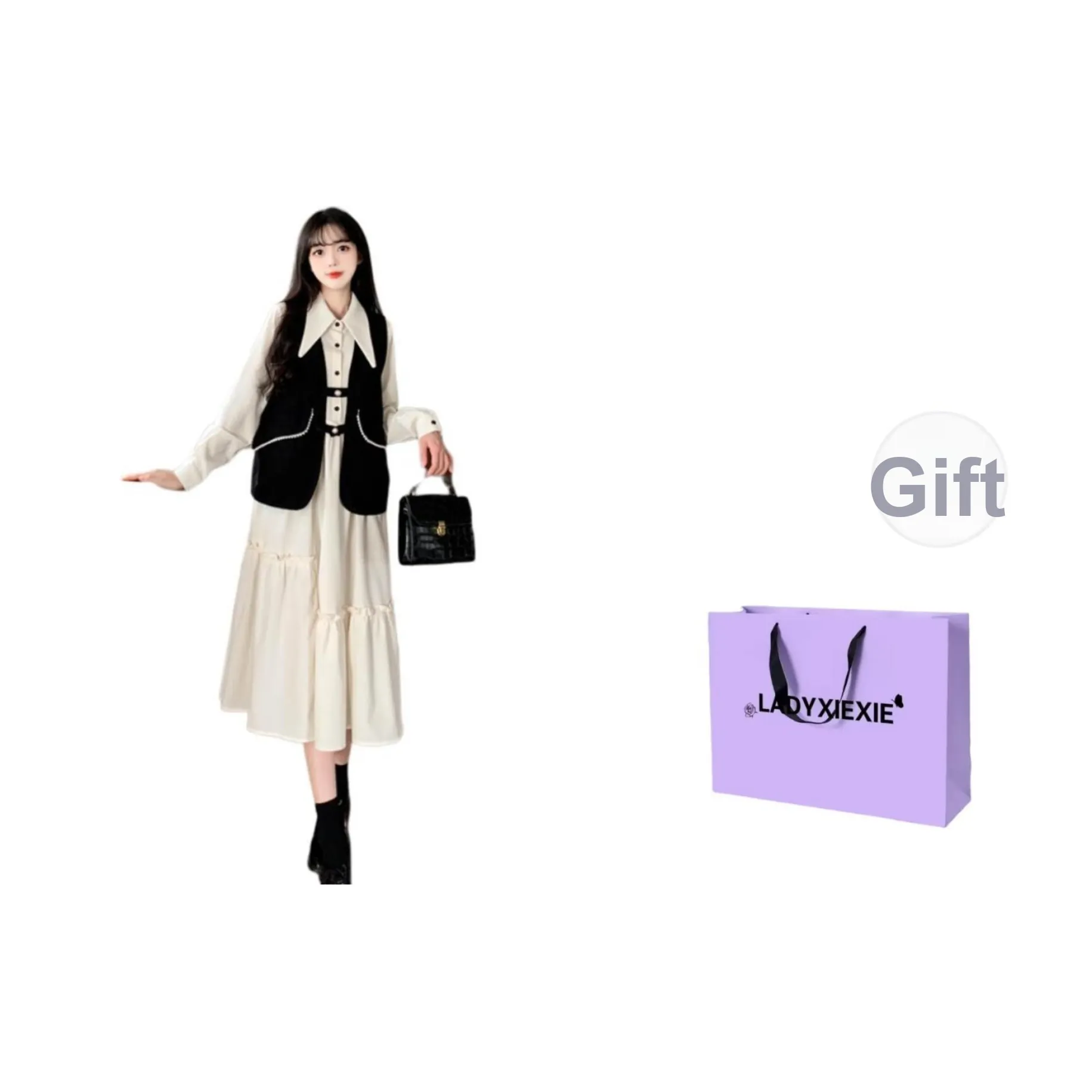 LADYXIEXIE Черные Женские Жилеты