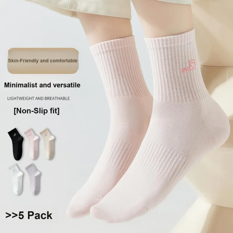 Ordifen Mid Calf Socks Women's 5 Pack-3
