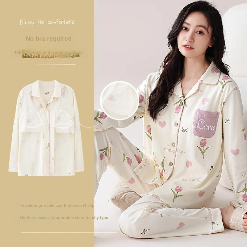 Pretty Lady Pajama Set Women's Ecru-5