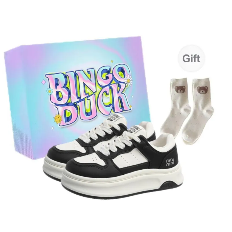 BINGO DUCK Slip Resistant Low Top Skateboard Shoes Women's-5
