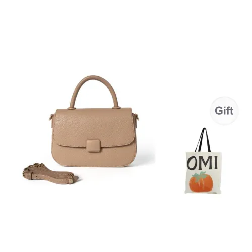 OMI Synthetic Leather Handbag Regular Women's Black/Tan/Pink/Ecru