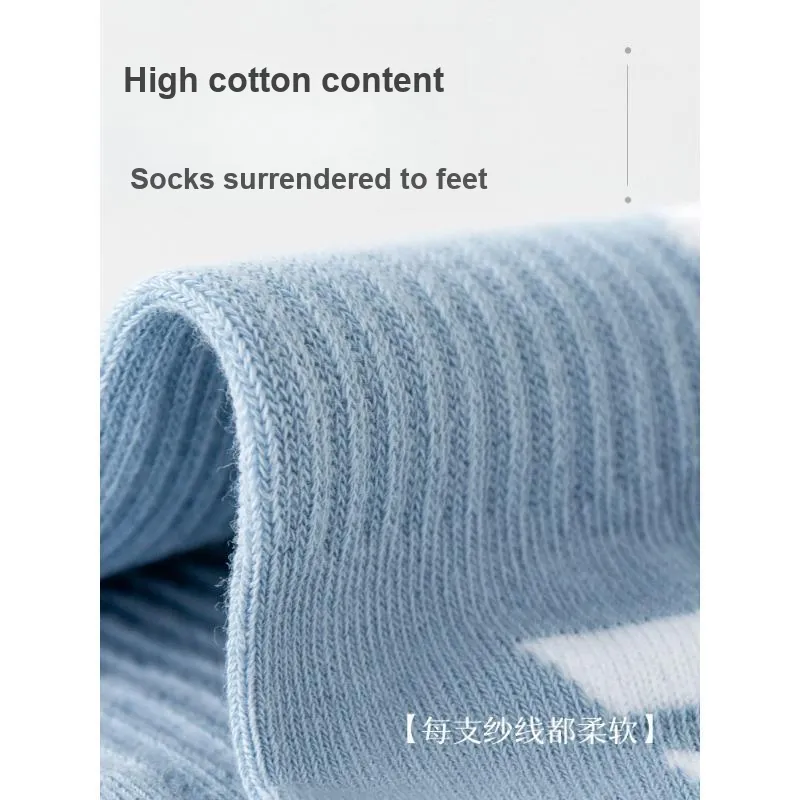 LUOLIAN Mid Calf Socks Women's 5 Pack-2