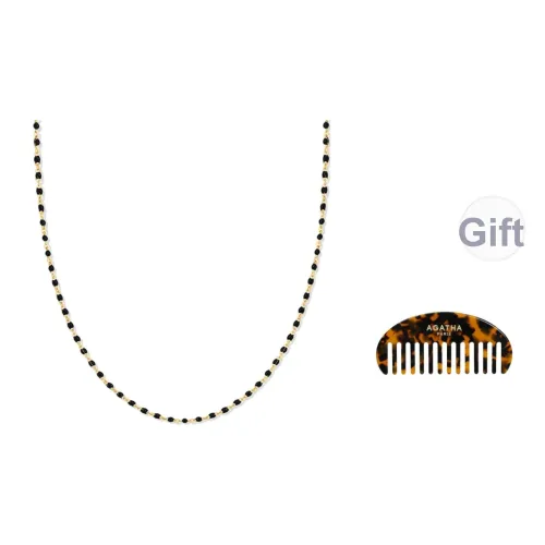 Agatha Brass Necklaces Женские Черный