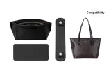 City30 Black New Version Silver-Tone Buckle Shoulder Pads+Black Liner+Black Base Pad