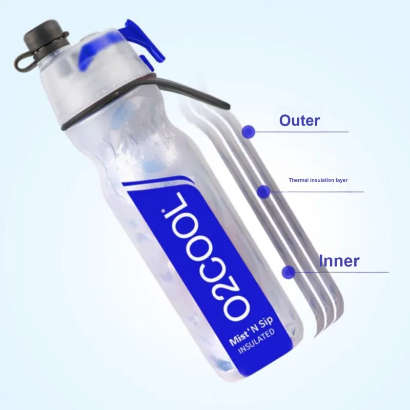 O2COOL Outdoor Water Equipment Water Container 590ml Low Density Polyethylene ABS Resin-4