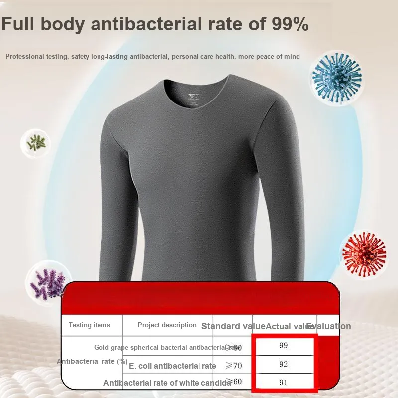 SEPTWOLVES Thermal Tops Men's 2 Pack+Shopping Bag-8