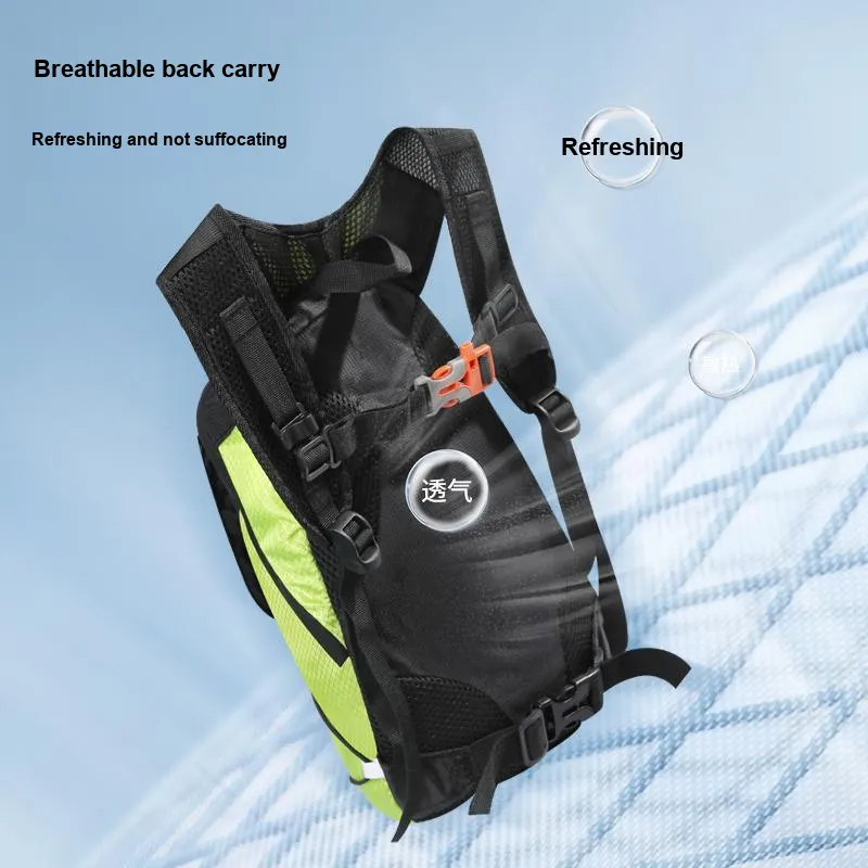 LECAGE Polyester Safety Alert Sports Bag Backpack Regular Unisex Orange/Green-2