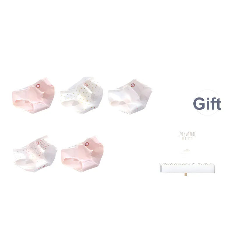 XIA.WA.ZHI.XIU Underpants Women's Shopping Bag 5 Pack-5