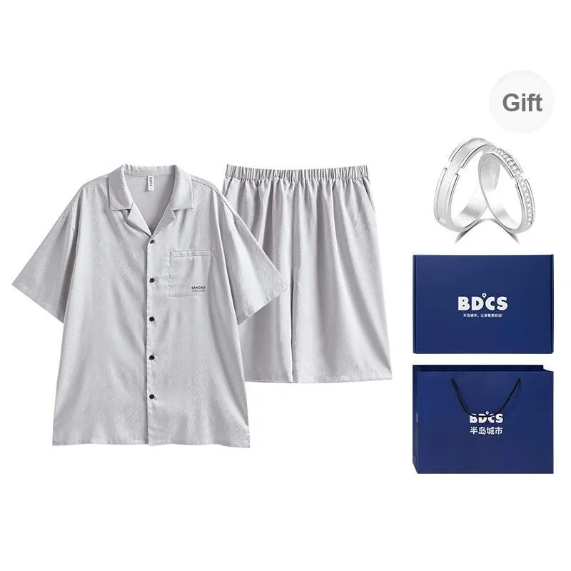 Peninsula City Pajama Set Men's Dark Coffee-11