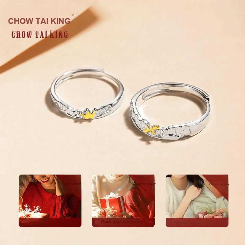 CHOW TAI KING S925 Rings Unisex-5