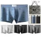 Benlu 4-Pack Box Included (Black+Dark Gray+Gray Blue+Light Gray) 100% cotton Antibacterial/Shopping Bag Included