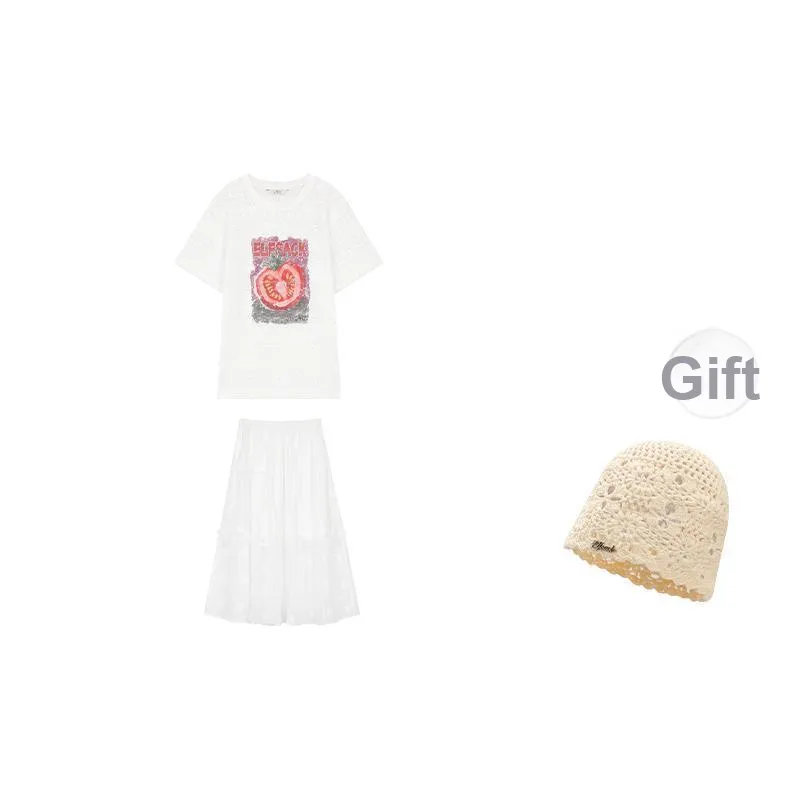 ELF SACK Two Piece Skirt Sets Women's-13