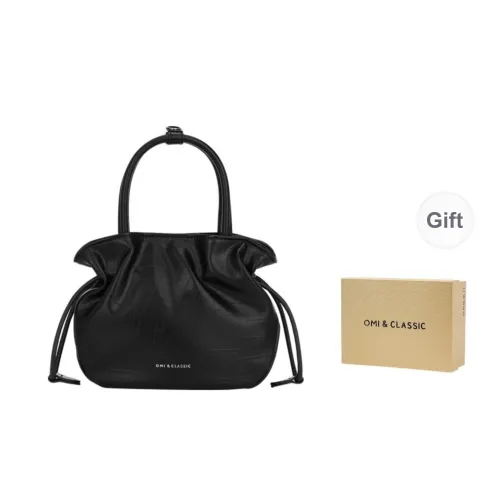 OMI Synthetic Leather Shoulder Bag Crossbody Bag Handbags Women's Black/White/Silver