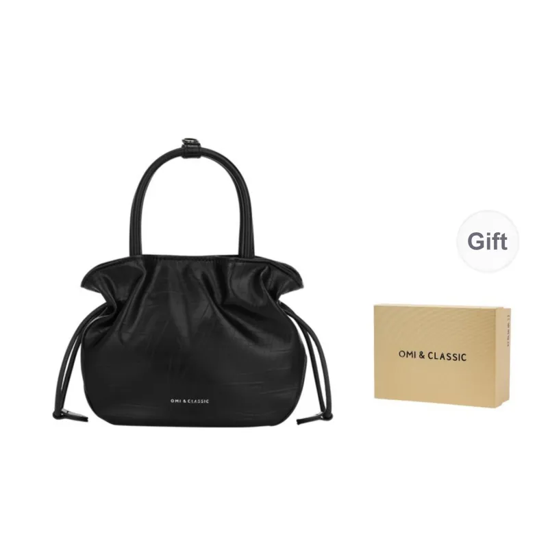 OMI Synthetic Leather Shoulder Bag, Crossbody Bag, Handbag Women's Black/White/Silver-0