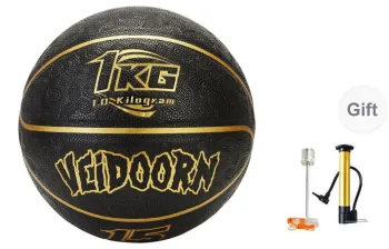 VEIDOORN PU Basketball Black Gold Size 7 Weighted Unisex