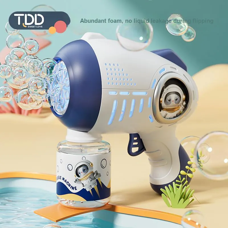 TAODUDU Space Astronaut Handheld Automatic Foam, Rechargeable, Ambient Light Bubble Machines-2