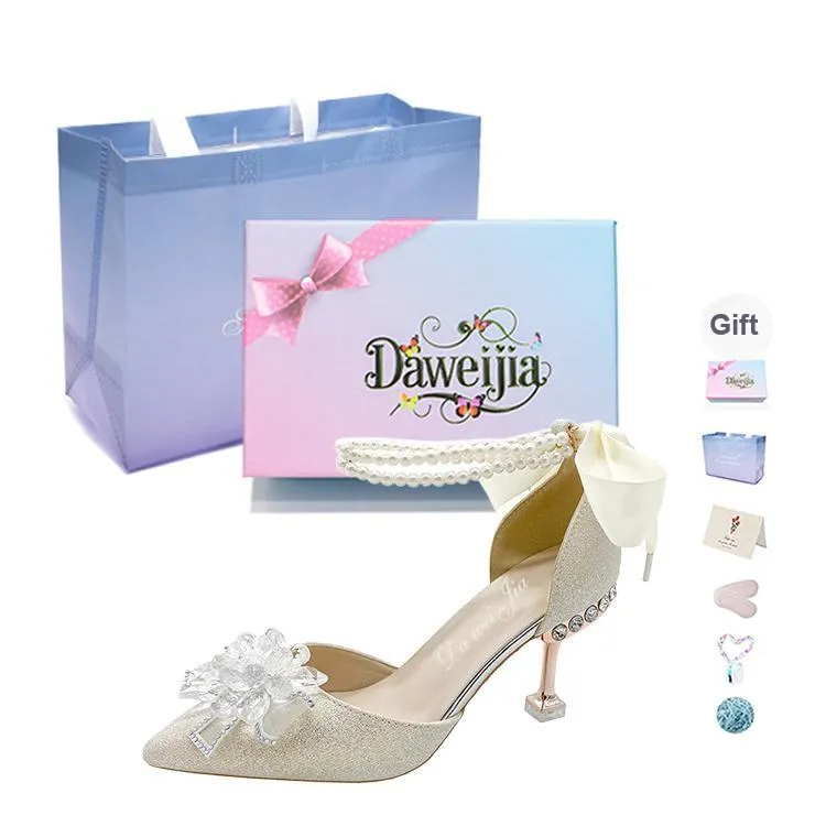 Dawei's House Slim Heel High Heels Women's Gift Box Set-7