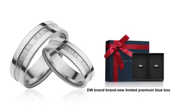 Daniel Wellington Alloy Rings Unisex Silver