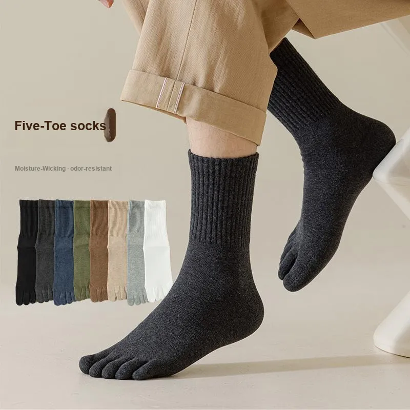 MIIOW Mid Calf Socks Women's 5 Pack-4