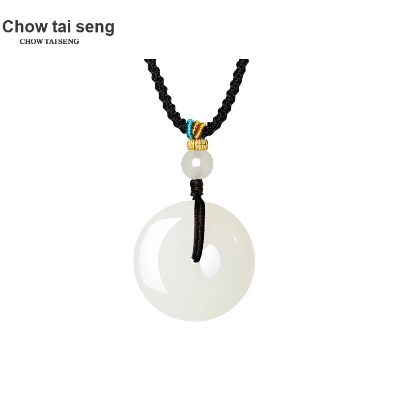 CHOW TAI SENG Hetian Jade Pendants Unisex-11