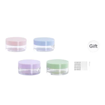 NILIYA Multicolor Face Cream Dispenser Bottles Travel Portable Empty Bottle 4 Pcs