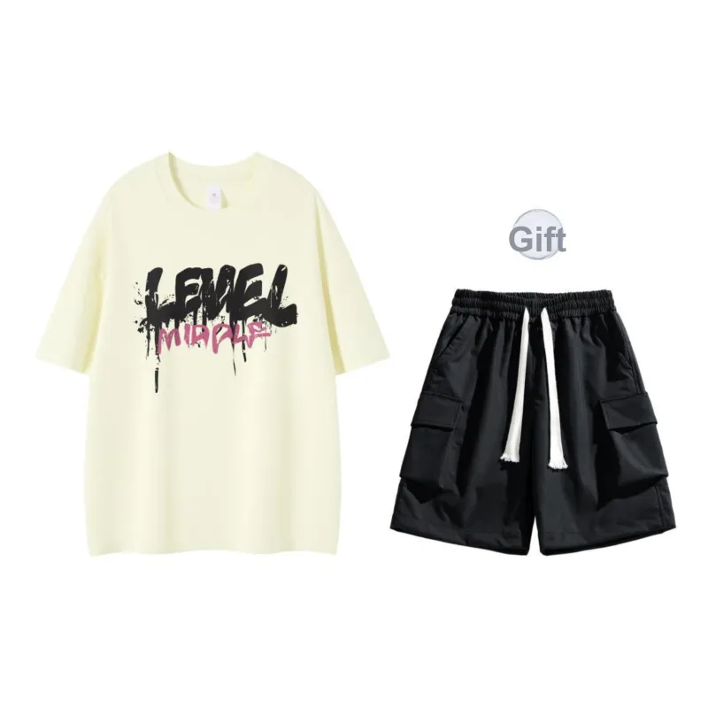 LEVEL RELAX Series Short Sleeved T Shirts Unisex-90
