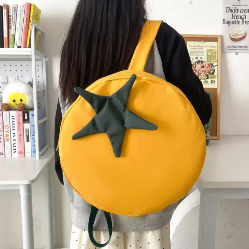 KAMLUI Composite Cloth Backpack Unisex Red/Yellow/Green-12