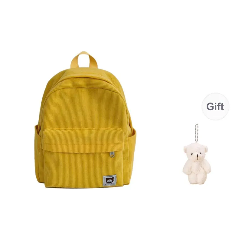URBAN FOREST Corduroy Backpack Unisex Multicolor-22