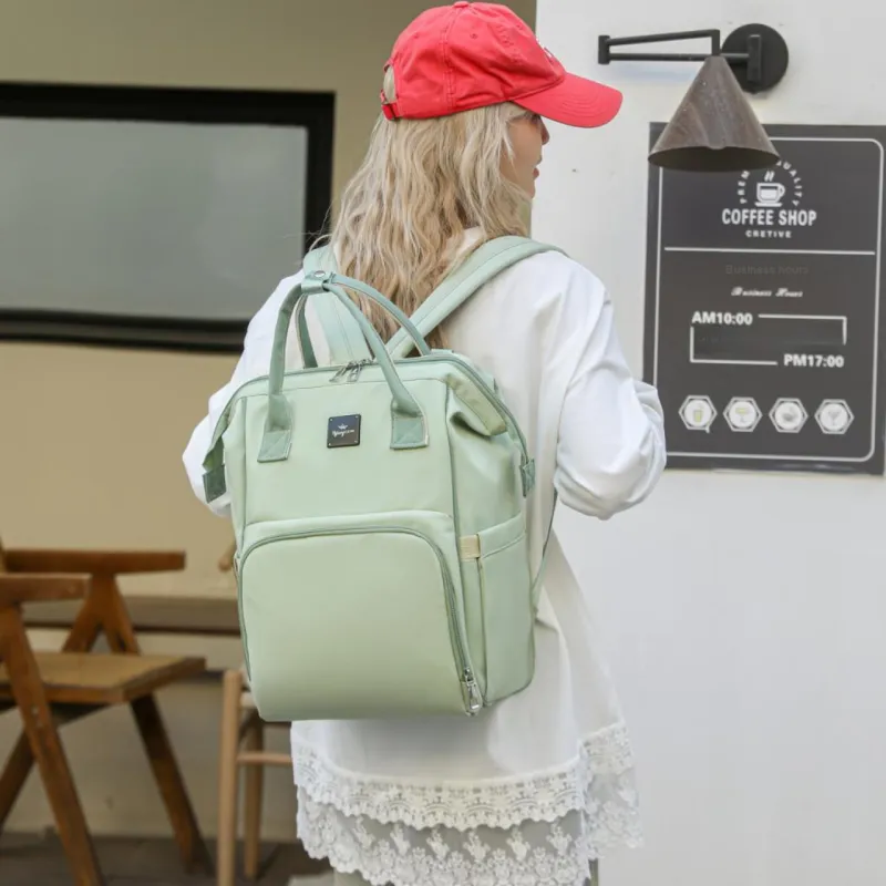 CORE BIRD Nylon Fabric Backpack Women's Multicolor-10