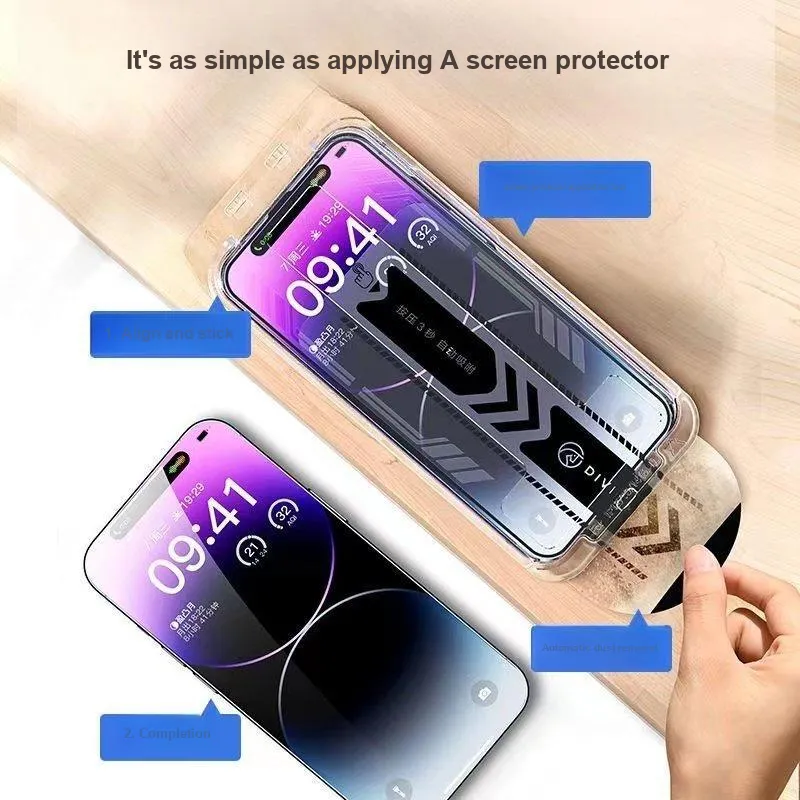 Cuttlefish Grid Cell Phone Protective Films-4