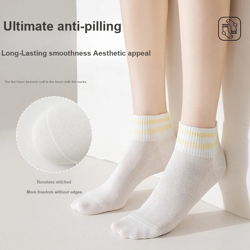 Lan Miao Mid Calf Socks Women's 6 Pack-1