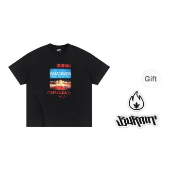 BURNIN T Shirts Unisex Black