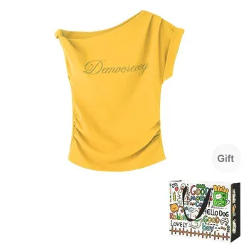ZVJH T Shirts Women's Yellow Shopping Bag
