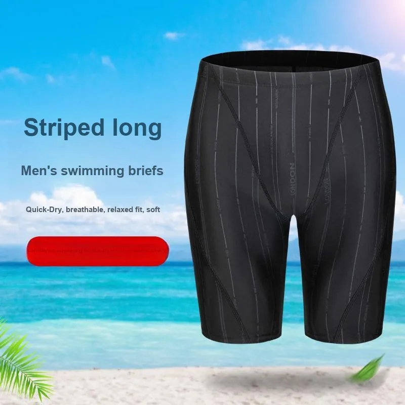 K-bird Swimming Sets Polyester Outdoor Swimming Pool Men's Largest 5XL Black-1